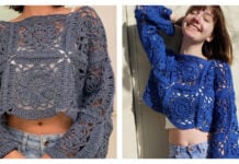 Cornflower Lace Sweater Crochet Pattern