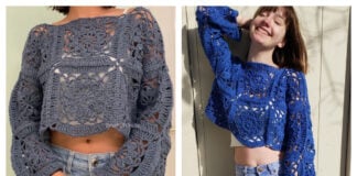 Cornflower Lace Sweater Crochet Pattern