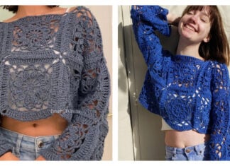 Cornflower Lace Sweater Crochet Pattern