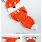 Cute Fox Baby Hat and Diaper Cover Free Crochet Pattern