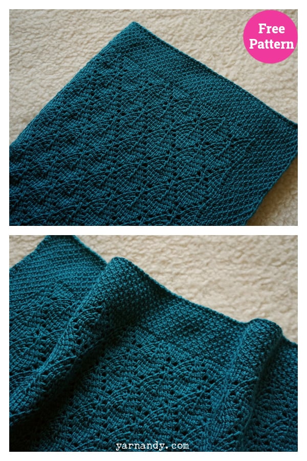 Deep Forest Baby Blanket Free Crochet Pattern 