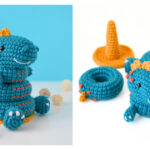 Dino Stacking Toy Free Crochet Pattern f