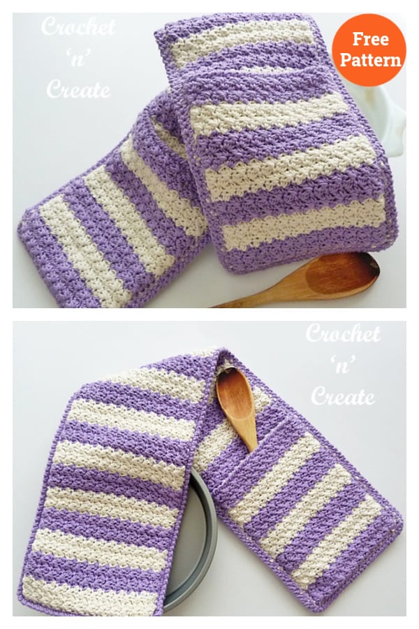 Double Oven Glove Free Crochet Pattern