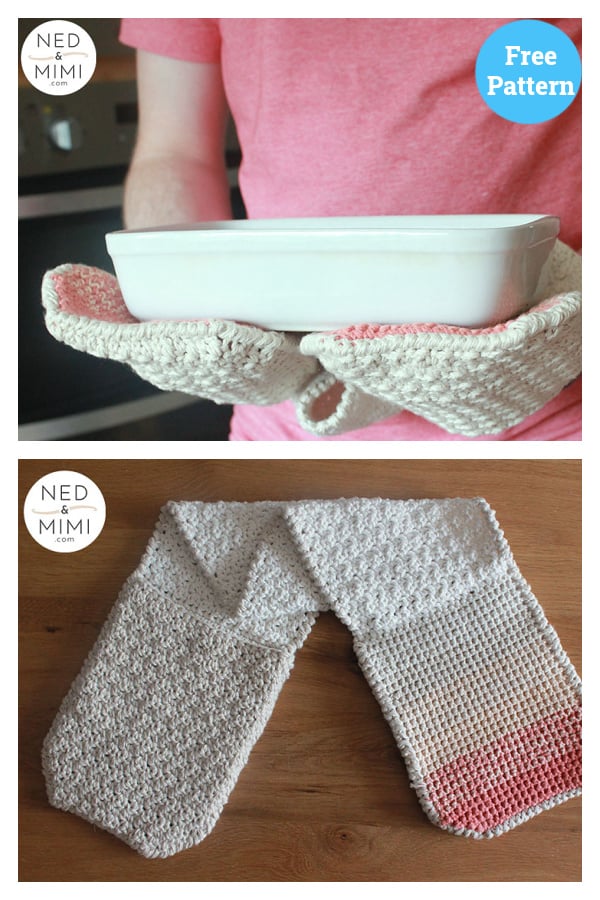 Double Oven Mitt Free Crochet Pattern