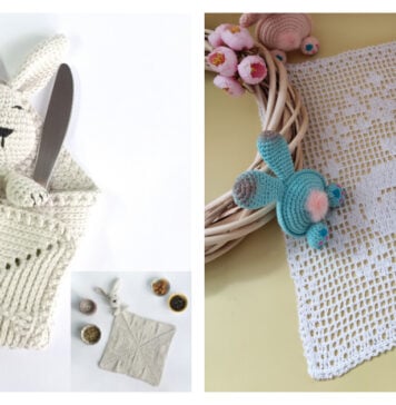 Easter Napkin Free Crochet Patterns