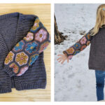 Flower Power Cardigan Free Crochet Pattern and Video Tutorial