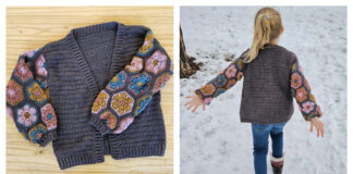 Flower Power Cardigan Free Crochet Pattern and Video Tutorial