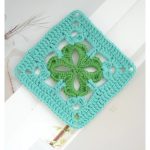 Four Leaf Clover Granny Square Free Crochet Pattern and Video Tutorial