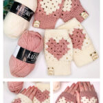 Granny’s Sweetheart Gloves Free Crochet Pattern and Video Tutorial