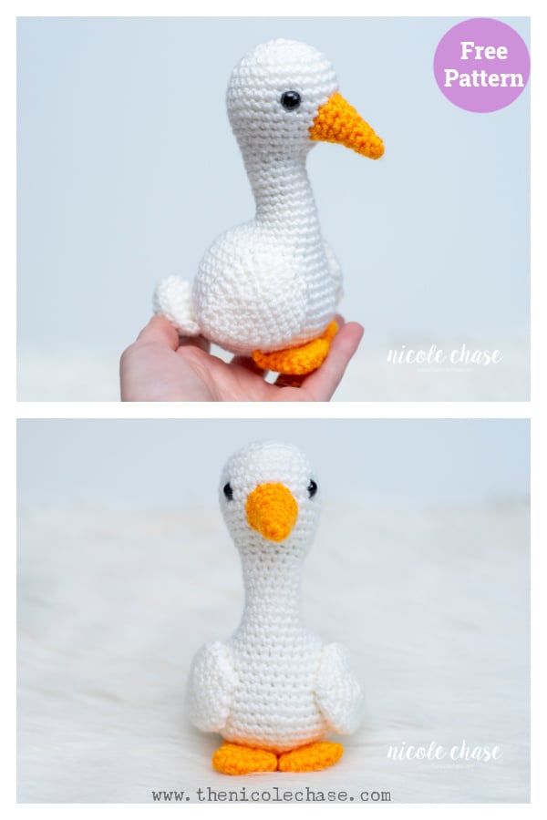 Gwen the Silly Goose Amigurumi Free Crochet Pattern 