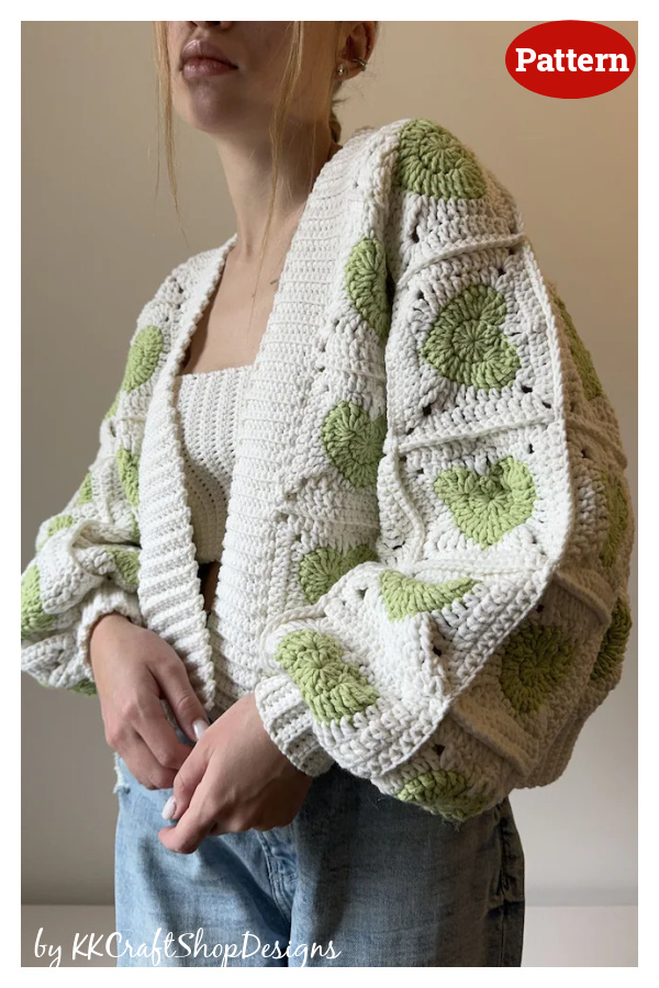 Heartie Cardigan Crochet Pattern