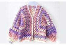 Horizon Children’s Cardigan Free Crochet Pattern