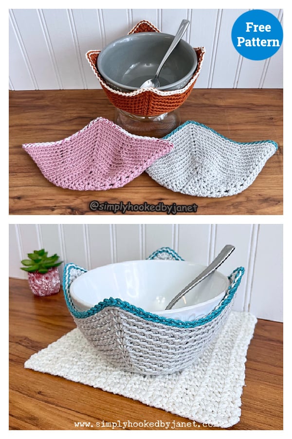 Kitchen Bowl Cozy Free Crochet Pattern