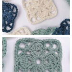 Leaf Clover Granny Square Free Crochet Pattern