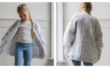 Mini Nova Cardigan Free Crochet Pattern