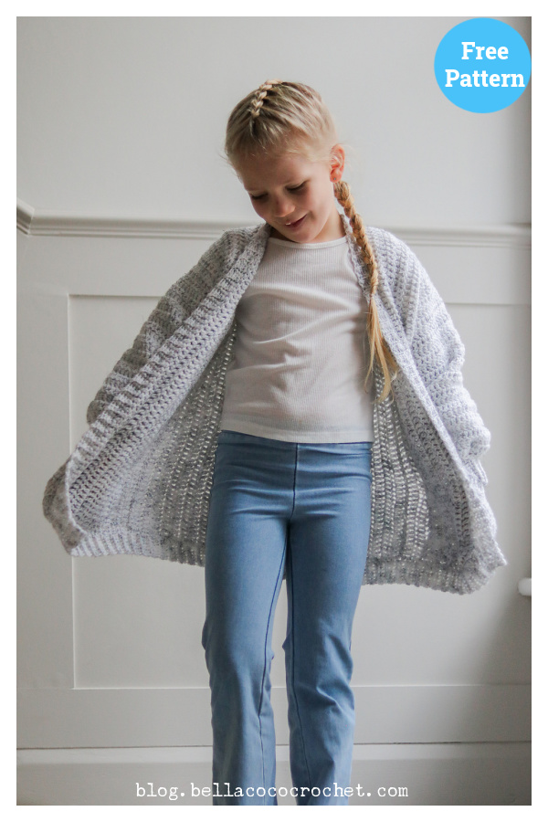 Mini Nova Cardigan Free Crochet Pattern