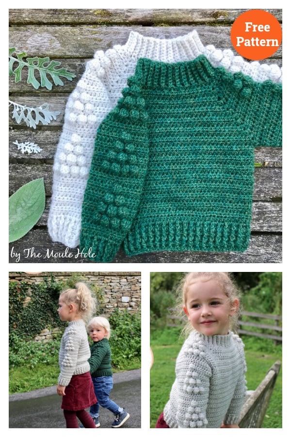 Peace River Kids Pullover Free Crochet Pattern 