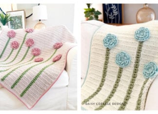 Petal Parade Blanket Free Crochet Pattern