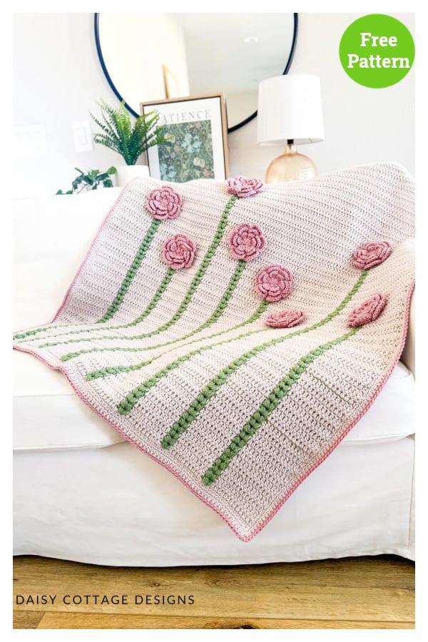 Petal Parade Blanket Free Crochet Pattern