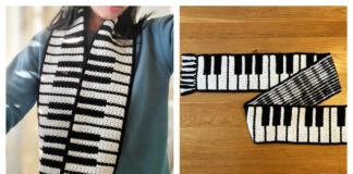 Piano Key Scarf Crochet Patterns