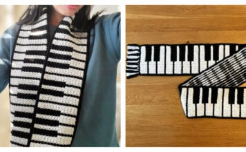 Piano Key Scarf Crochet Patterns