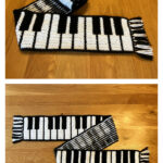 Piano Scarf Mosaic Overlay Crochet Pattern