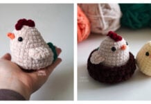 Pocket Chicken Family Crochet Pattern and Video Tutorial