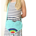 Rainbow Heart Bag Free Crochet Pattern