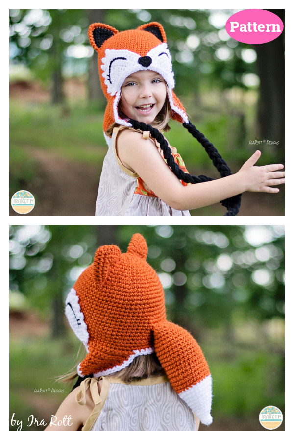 Roxy The Forest Fox Hat Crochet Pattern