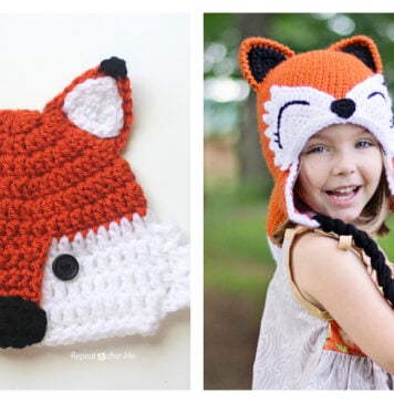 Woodland Fox Hat Crochet Patterns