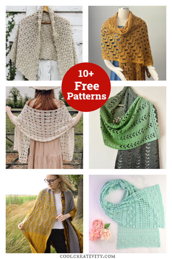 10+ Summer Lace Wrap Free Crochet Patterns 