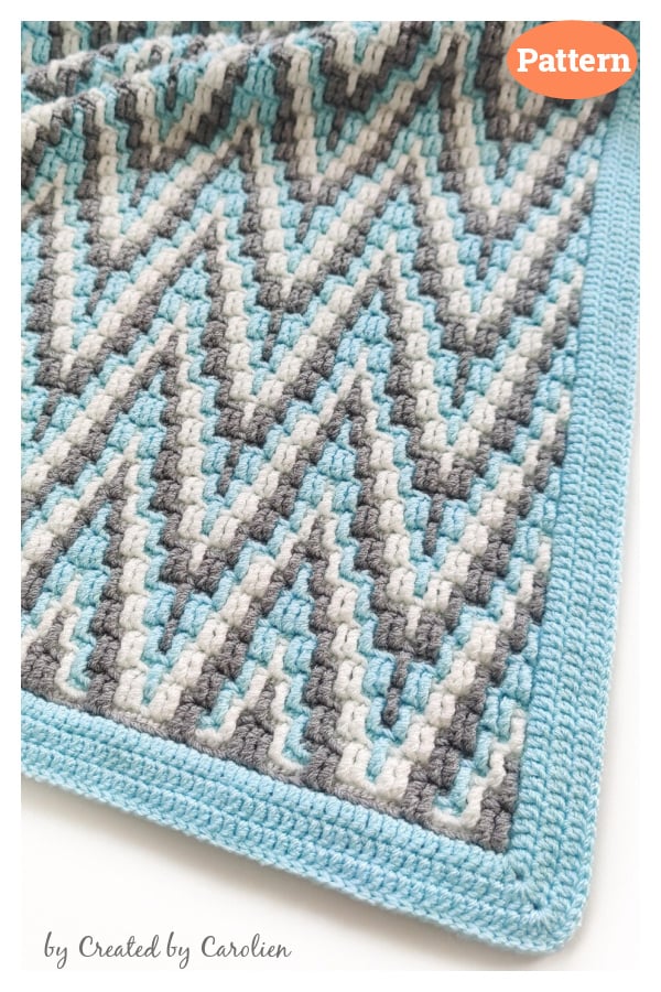 Alpine Peaks Blanket Crochet Pattern