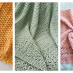 Alpine Stitch Textured Blanket Crochet Patterns