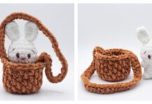 Bunny in a Basket Amigurumi Free Crochet Pattern