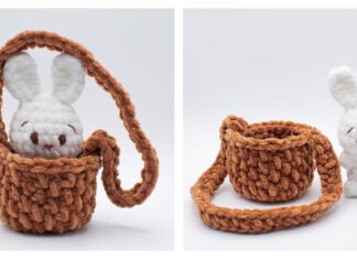 Bunny in a Basket Amigurumi Free Crochet Pattern