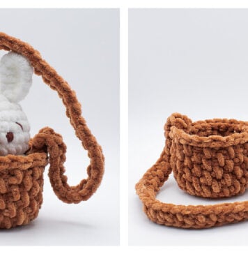 Bunny in a Basket Amigurumi Free Crochet Pattern