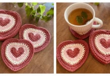 Courageous Heart Coaster and Holder Free Crochet Pattern