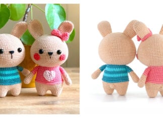 Easter Bunnies Amigurumi Free Crochet Pattern