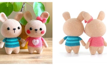 Easter Bunnies Amigurumi Free Crochet Pattern