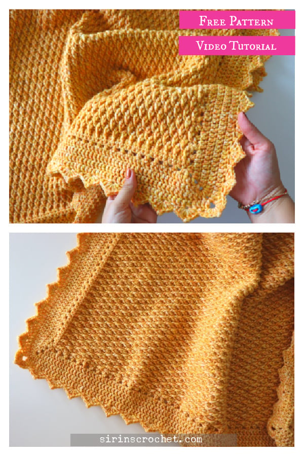 Elegant Blanket Free Crochet Pattern and Video Tutorial