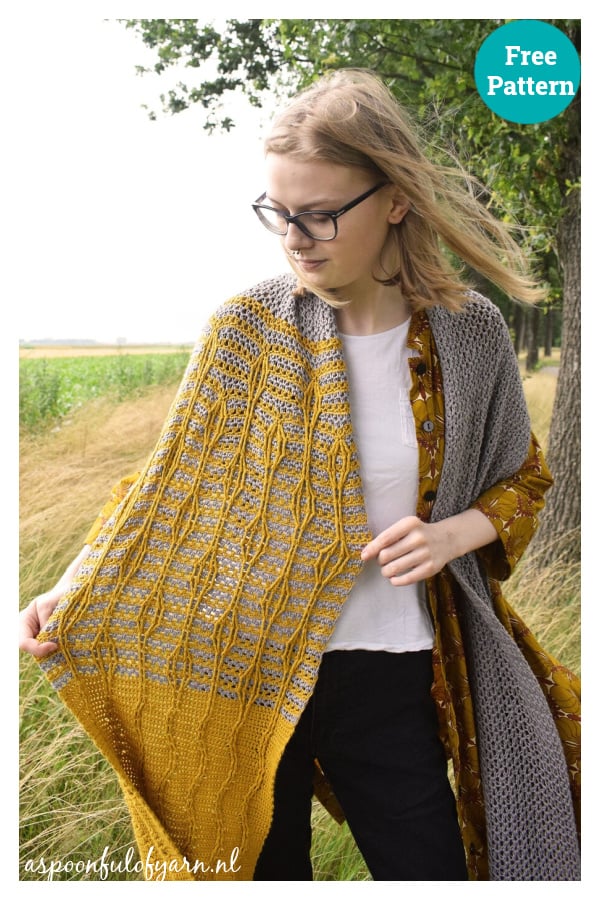 Essence of Summer Wrap Free Crochet Pattern