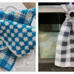 Gingham Hand Towels Crochet Patterns