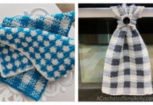 Gingham Hand Towels Crochet Patterns