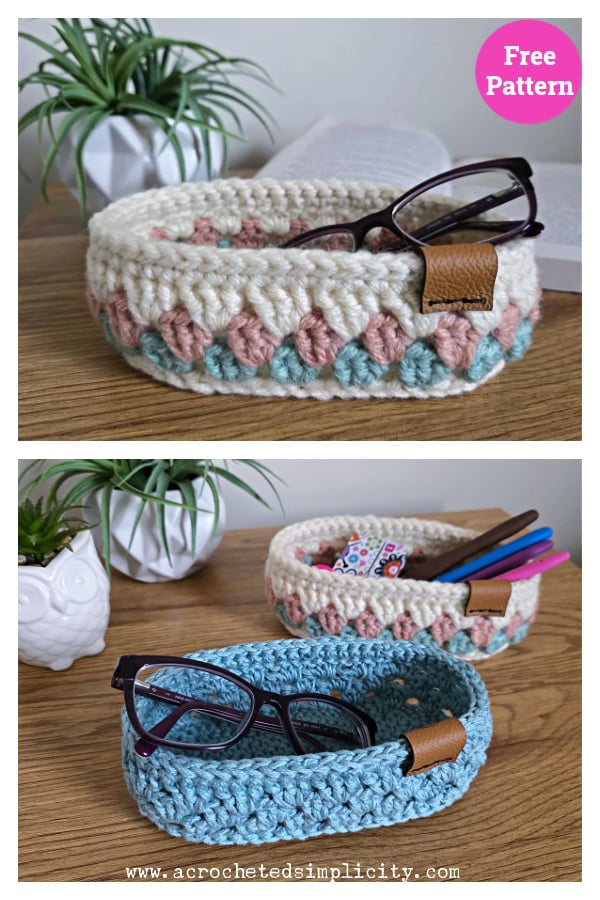 Glasses Holder Free Crochet Pattern