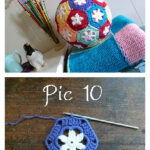 Grandma Star Hexagon Free Crochet Pattern