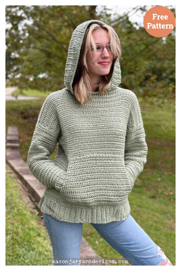 Harvest Hooded Sweater Free Crochet Pattern