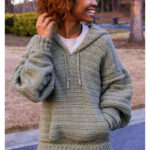 Hoodie with Front Pocket Crochet Pattern