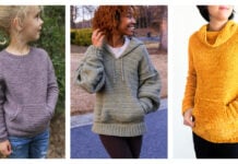 Kangaroo Pouch Pocket Sweater Crochet Patterns