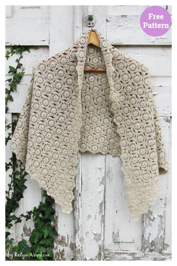 Magnolia Wrap Free Crochet Pattern