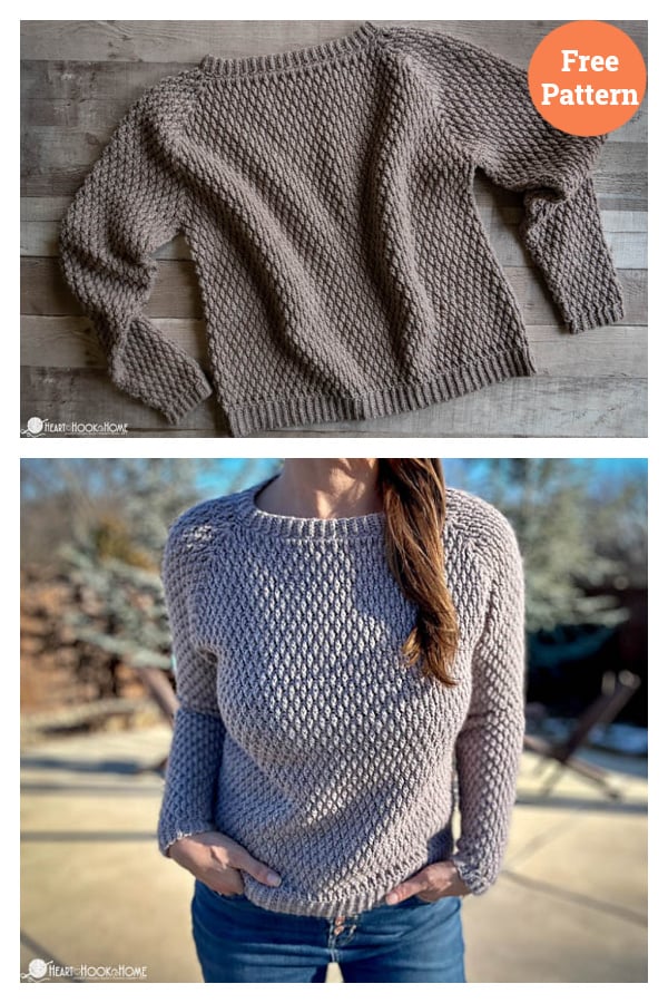 Matterhorn Pullover Sweater Free Crochet Pattern